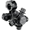 Black TeeJet QJ365C nozzle body with a hinged clamp mount and multiple spray tip outlets for agricultural sprayers.
