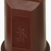Brown TeeJet SJ3-05-VP spray nozzle cap with a cylindrical design and embossed branding on a white background.
