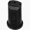 Black TeeJet SJ3-20-VP stream jet nozzle with a three-hole spray tip design for agricultural liquid application.