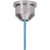 Stainless steel TeeJet TP0015-SS spray nozzle tip with a single blue stream outlet for precise liquid application.