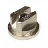 Stainless steel TeeJet TP8005-SS flat fan spray nozzle with a precision-engineered slotted tip design.