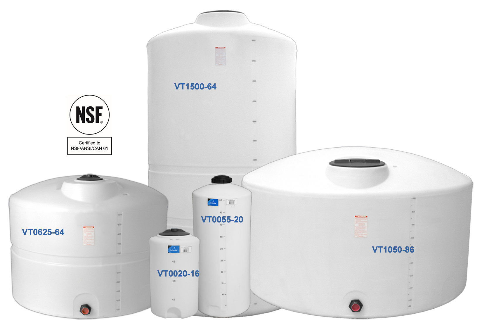 Ace Roto-Mold VT0025-18 — Vertical Tanks – Dome Top