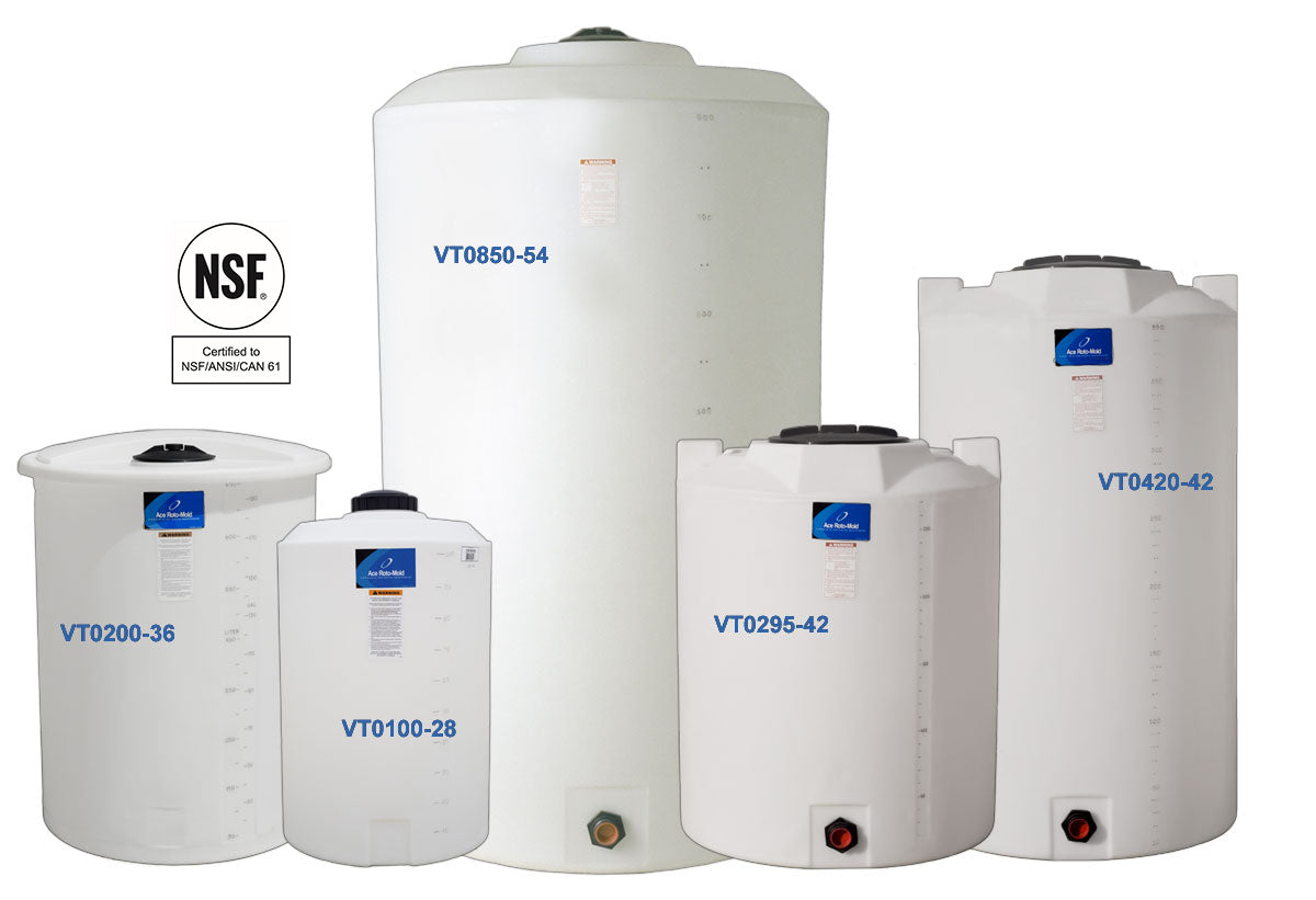 Ace Roto-Mold VT0300-40 — Vertical Tanks – Flat Top