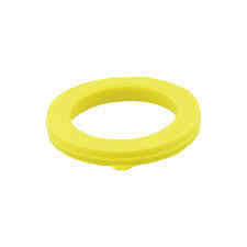 Bright yellow circular silicone seal ring for W406 (G) plumbing applications.