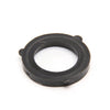 Black rubber W406V circular washer with three small protruding tabs on the outer edge.