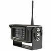WCCH1 black wireless backup camera with infrared night vision LEDs, adjustable mounting bracket, and vertical antenna.