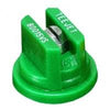 Green TeeJet XR80015VS spray nozzle with a stainless steel tip for agricultural precision spraying.