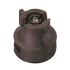Brown TeeJet XRC8005-VS spray nozzle with a stainless steel tip and durable plastic cap for agricultural spraying.