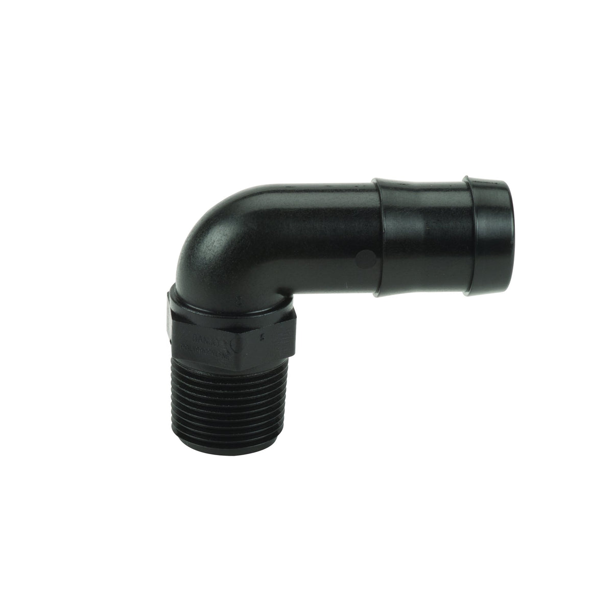Banjo HB075/100-90 — 3/4" Male Thread x 1" 90° Hose (alternate view)