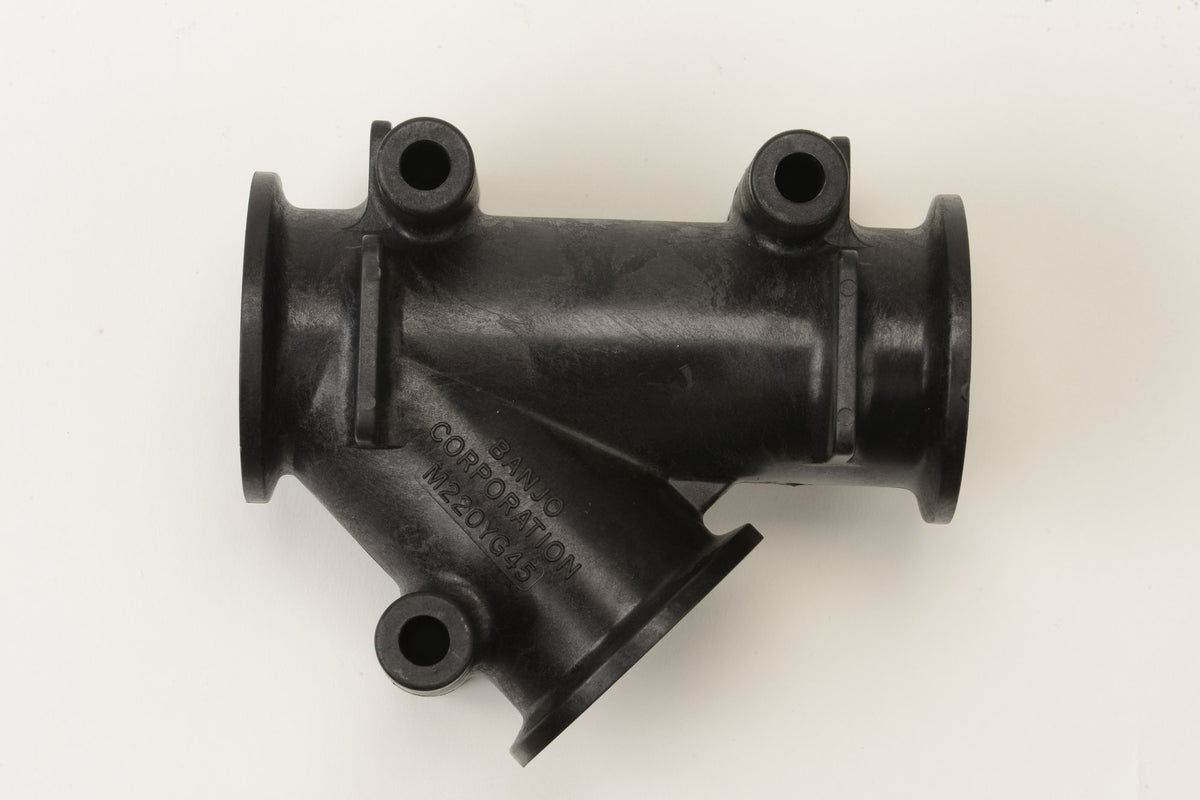 Banjo M220YG45 — 2" Full Port 45° Y Flange With 3/4" Gauge