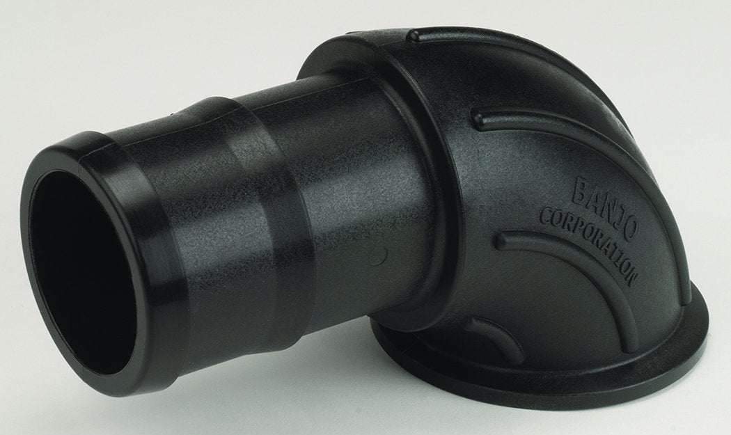 Banjo M300BRBSWP90 — 3" Flange x Hose Barb Sweep