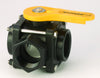 Banjo V200SL 2" 3-Way Side Load Poly Ball Valve, FNPT