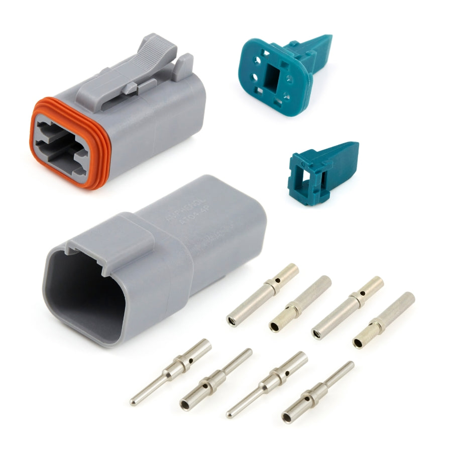 4 Pin Deutsch Connector w/ Male Pins