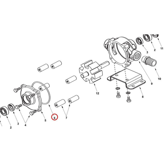 Hypro 1720-0008 O-Ring — parts diagram, item circled