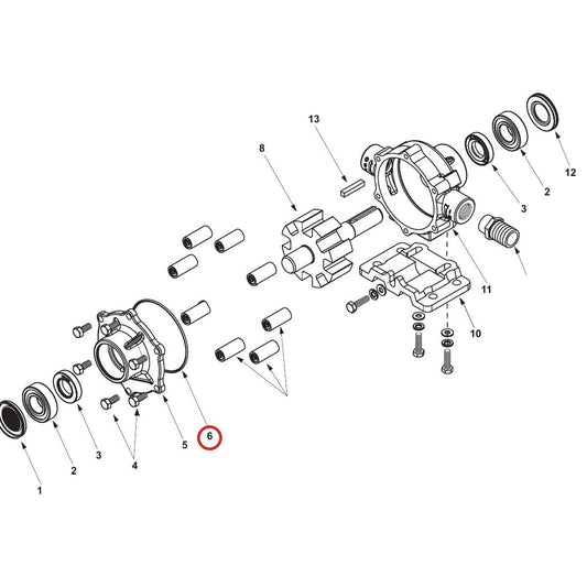 Hypro 1720-0014 O-Ring — parts diagram, item circled