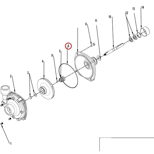 Hypro 1720-0083 O-Ring — parts diagram, item circled