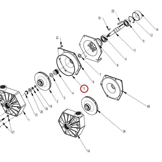 Hypro 1721-0083 O-Ring — parts diagram, item circled