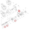 Hypro 3430-0748 Kit Hydraulic Seal Repair — parts diagram, kit items circled