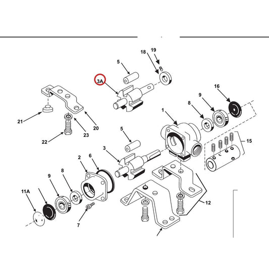 Hypro 3430-0780 Kit 4001 Hollow Shaft — parts diagram, item circled