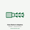 Hypro 3SHM14 — 1/4 Hose Barb Polypropylene Hose Mender (category illustration, actual part may vary)