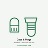 TeeJet 191016-C — 530A Clip Cap (category illustration, actual part may vary)