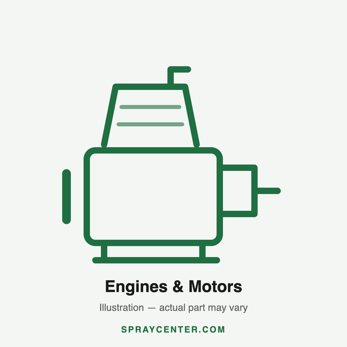 Ace 42066 — Engine, 8 HP, Honda #GX240UT2PA2, Th (category illustration, actual part may vary)