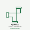 Hypro 3EL1238 — Fitting ELBOW12MNPT x 38HB Polypropylene (category illustration, actual part may vary)