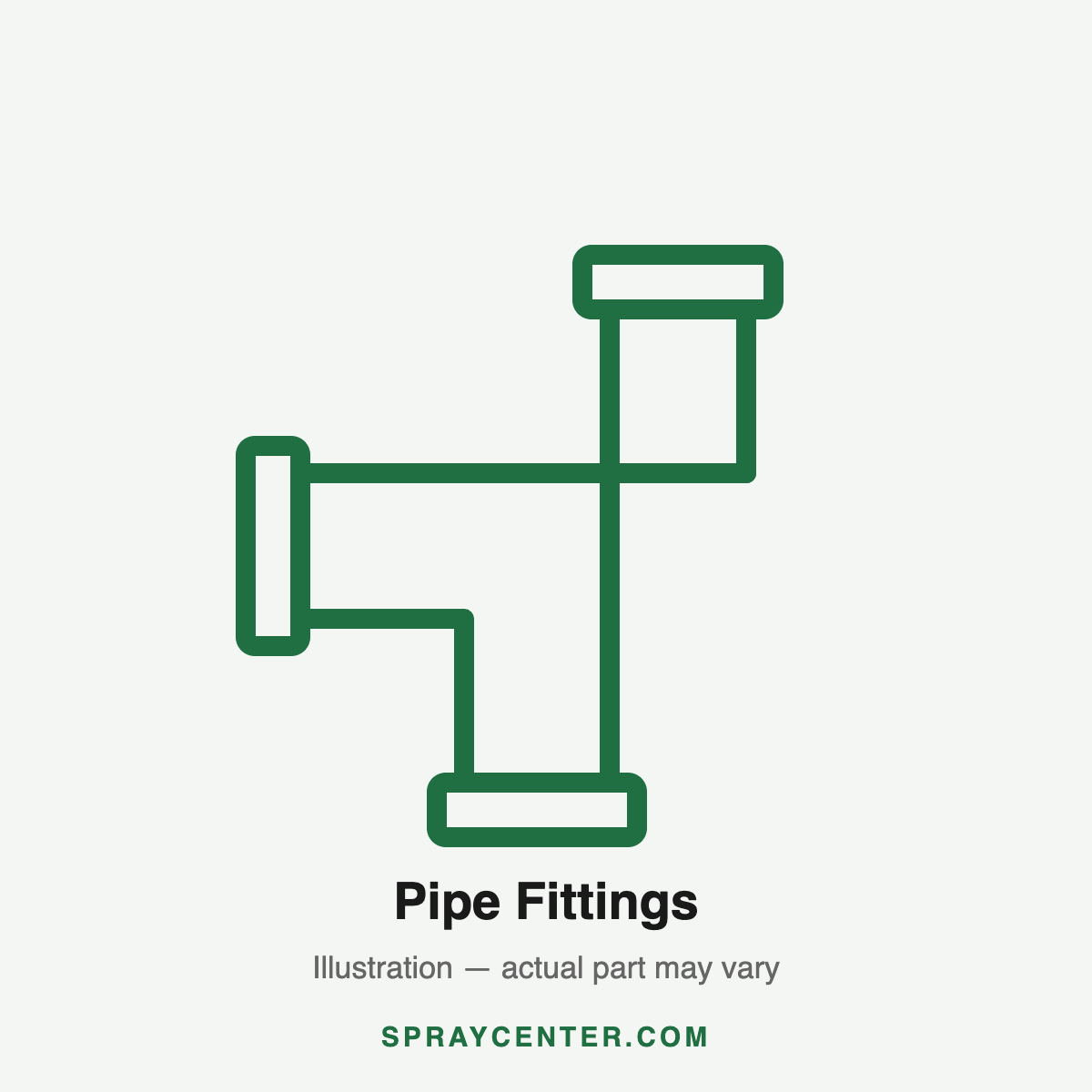 TeeJet 191016-90-750 — 530A Clip x 90 x 3/4" Hose Barb Kit (category illustration, actual part may vary)