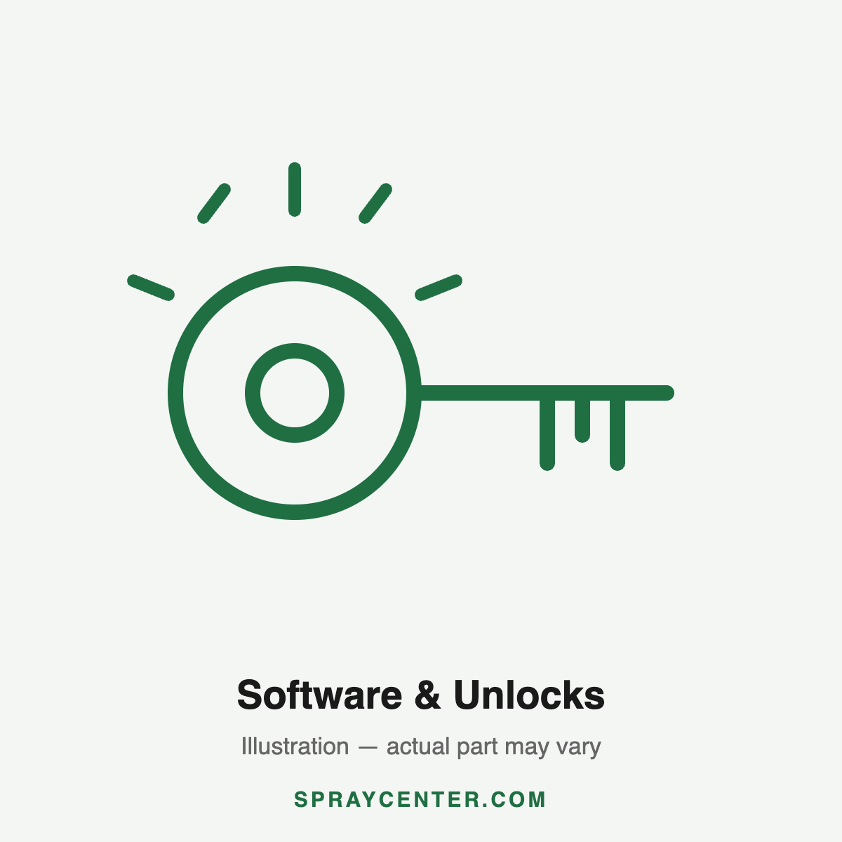 Raven 077-0180-318U — License Unlock, Turn Around (Crx) (category illustration, actual part may vary)