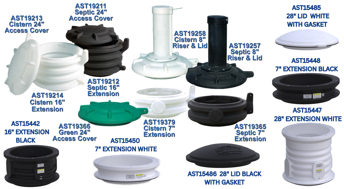 Ace Roto-Mold ACT-16053BK — Septic Tank Accessories