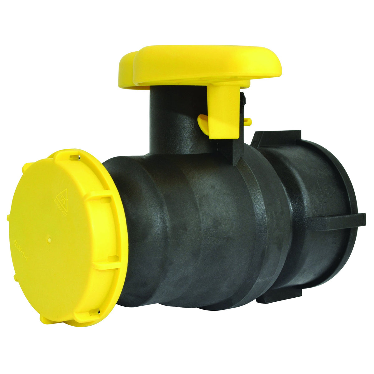 Green Leaf BCF60 — IBC Valve 2" Cam Viton Seal Yellow Cap 60mm Collar Thread