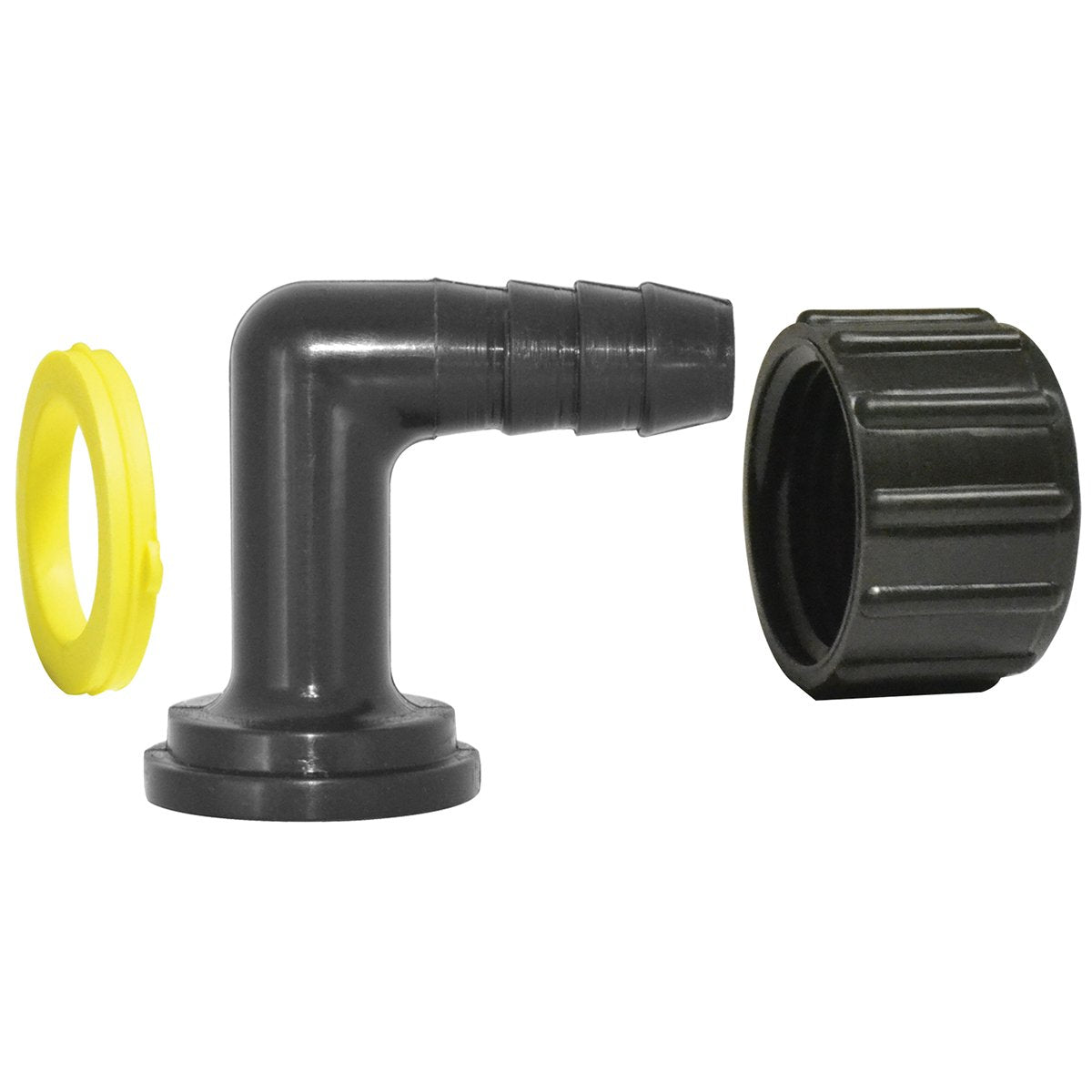 Green Leaf BEL3438WP — Swivel Adapter 3/4" Female GHT x 3/8" Elbow Hose Barb
