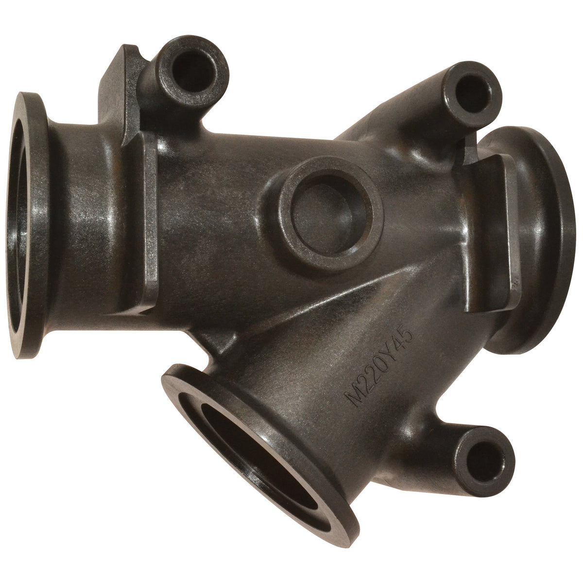 Green Leaf M300Y45 — Manifold FLANGE3" Full Port 45° Y Flange With 1" Lugs