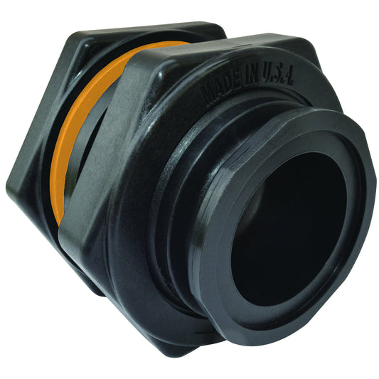 Green Leaf MTF220 — Manifold Bulkhead Fitting 2" Flange Full Port x 2" Female NPT With EPDM