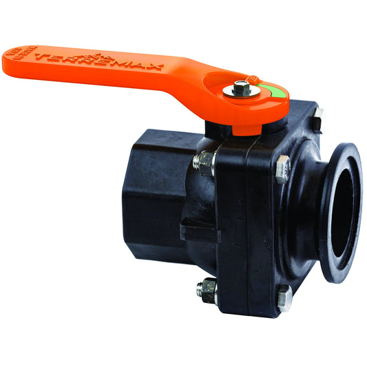 Green Leaf MVS220FP — Ball Valve Short Series Full Port 2" Female NPT x 2" Flange