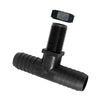 Green Leaf NTT38P — Tee 11/16" Male UN x 3/8" Hose Barb x 3/8" Barb