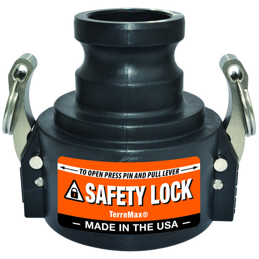 Green Leaf SAF300B200A — Safety Cam Lock (Ba) 3" Female Coupler x 2" Male