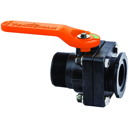 Green Leaf VSMT200CF — Ball Valve Short Series Standard Port 2" Male NPT x 2" Flange